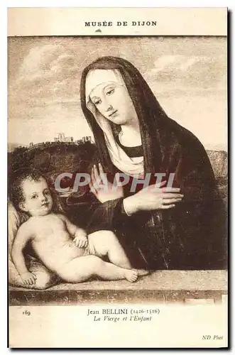 Cartes postales Musee de Dijon Jean Bellini La Vierge et l'Enfant