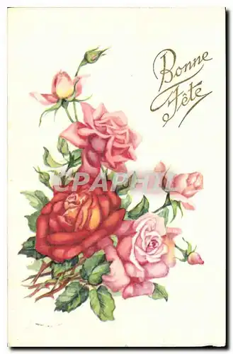 Cartes postales Bonne Fete Fleurs