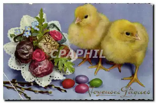 Cartes postales moderne Poussins Paques