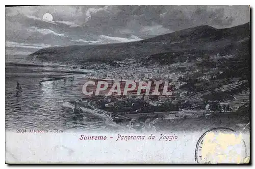 Cartes postales Sanremo Panorama da Poggio