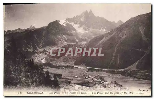 Ansichtskarte AK Chamonix Les Pratz et l'Aiguille du Dru