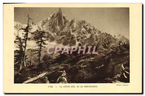 Cartes postales Le Grand Dru vu du Montenvers