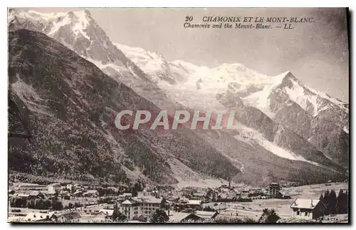 Cartes postales Chamonix et le Mont Blanc