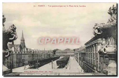 Ansichtskarte AK Nancy Vue panoramique sur la Place de la Carriere