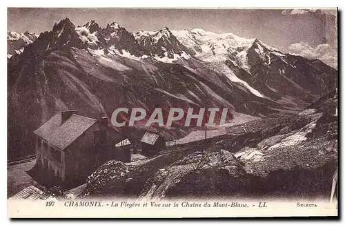 Ansichtskarte AK Chamonix La Flegere et Vue sur la Chaine du Mont Blanc