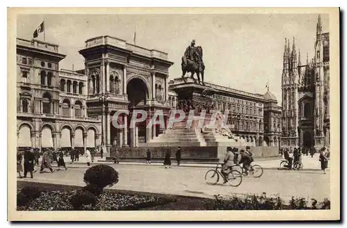 Cartes postales Milano Monumento a Vittorio Emanuele II