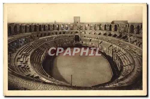 Ansichtskarte AK Arles Interieur des Arenes