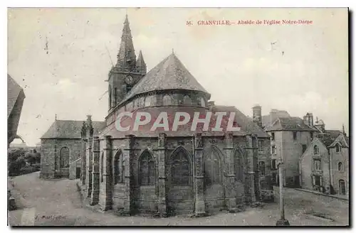 Cartes postales Granville Abside de l'Eglise Notre Dame