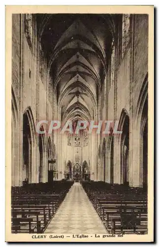 Cartes postales Clery Loiret L'Eglise La grnde net