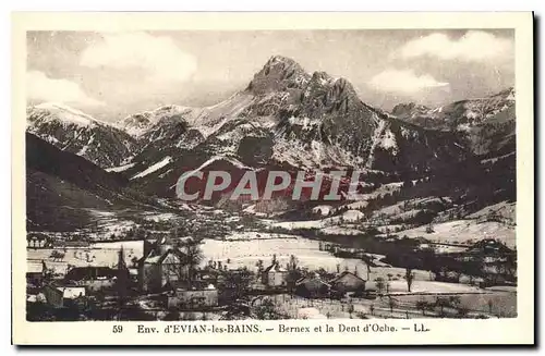 Cartes postales Env d'Evian les Bains Bernex et la Dent d'Oche