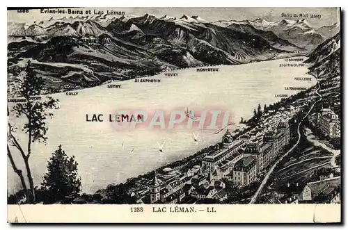 Cartes postales Lac Leman