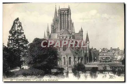 Ansichtskarte AK Coutances Abside de la Cathedrale