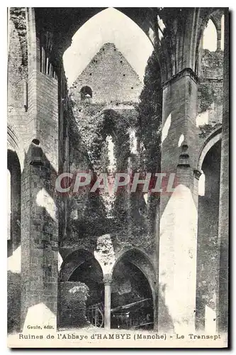 Cartes postales Ruines de l'Abbaye d'Hambye Manche Le Transept