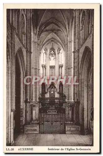 Cartes postales Auxerre Interieur de l'Eglise St Germain