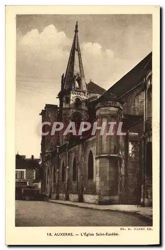 Cartes postales Auxerre L'Eglise Saint Eusebe