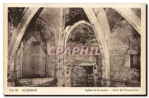 Cartes postales Auxerre Eglise St Germain Salle de l'Inquisition