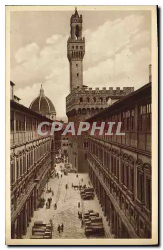 Ansichtskarte AK Firenze Portici degli Uffizi