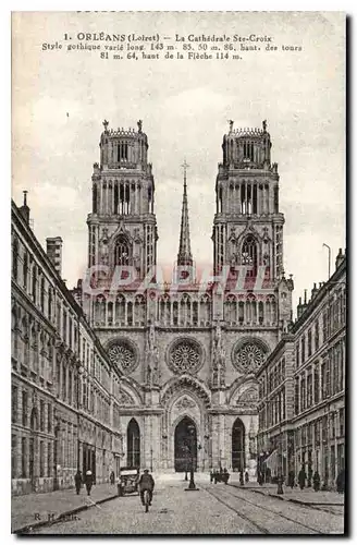 Cartes postales Orleans Loiret la cathedrale Ste Croix style gothique varle