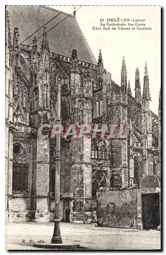 Cartes postales Orleans Loiret la Cathedrale Ste Croix Cote Sud du Choeur et Sacristie