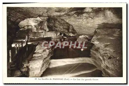 Ansichtskarte AK Le Gouffre de Padirac Lot le Lac des Grands Gours