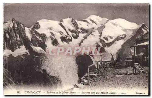 Cartes postales Chamonix Brevent et le Mont Blanc