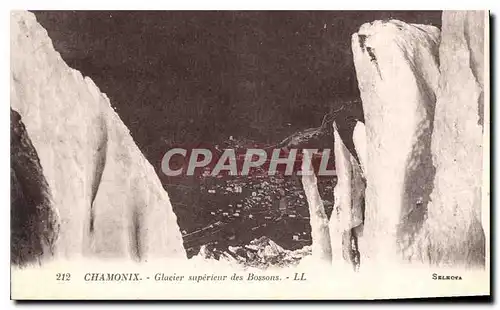 Ansichtskarte AK Chamonix Glacier superieur des Bossons