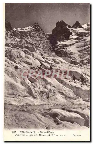 Cartes postales Chamonix Mont Blanc Jonction et grands Mulets