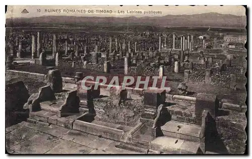 Cartes postales Ruines Romaines de Timgad les Latrines Publiques