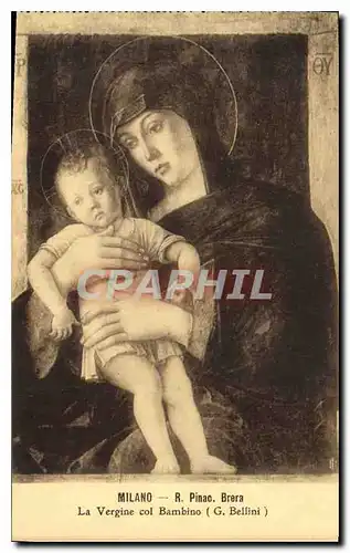 Ansichtskarte AK Milano R Pinac Brera la Vergine Col Bambino C Bellini