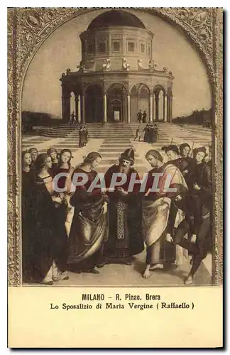 Cartes postales Milano R Pinac Brera Lo Sposalizio di maria Vergine Raffaello