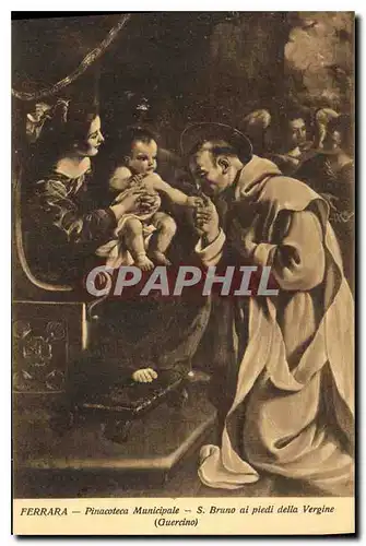 Cartes postales Ferrara Pinacoteca Municipale S Bruno ai piedi della Vergine Guercino