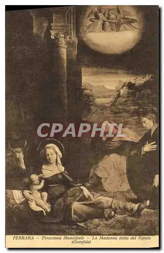 Ansichtskarte AK Ferrara Pinacoteca Municipale la Madonna detta del Riposo Garofolo