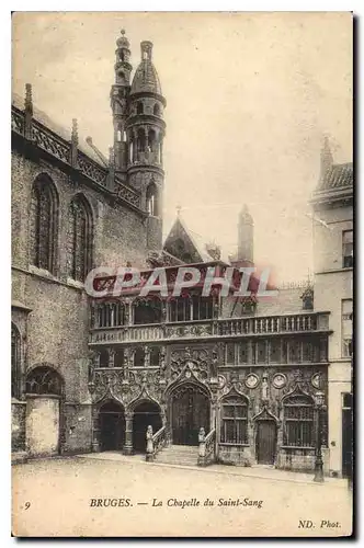Cartes postales Bruges la chapelle du Saint Sang
