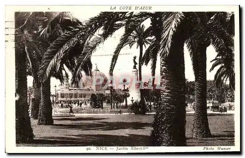 Cartes postales La Cote d'Azur Nice Jardin Albert Ier