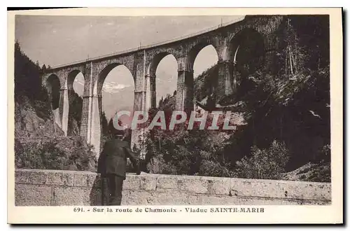 Ansichtskarte AK Sur la Route de Chamonix Viaduc Sainte Marie