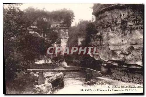 Cartes postales Vallee du Rhone la Passerelle d'Arlod