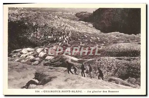 Cartes postales Chamonix Mont Blanc Au glacier des Bossons