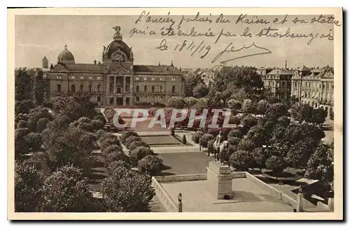 Cartes postales Strassburg Denkmal Kaiser Wilhelm and Kalserpalast