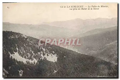 Ansichtskarte AK Col de la Schlucht la Vallee du Muster vue prise du Rocher de la Source