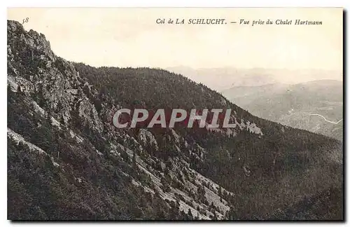 Cartes postales Col de la Schlucht vue prise du Chalet Hartmann