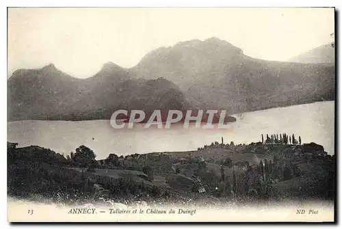 Cartes postales Annecy Talloires et le chateau du Duingt