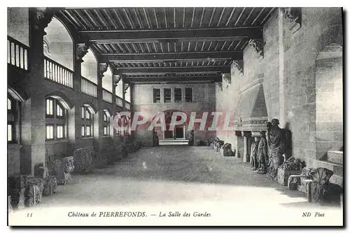 Cartes postales Chateau de Pierrefonds la salle des gardes