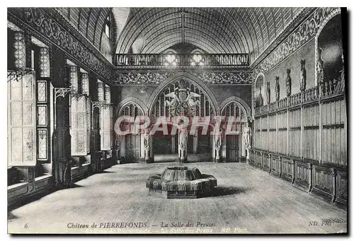 Cartes postales Chateau de Pierrefonds la Salle des Preuses