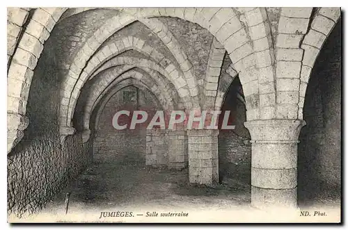 Cartes postales Jumieges Salle souterraine