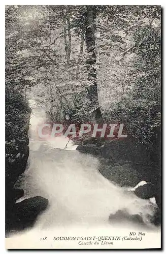 Ansichtskarte AK Sousmonts Saint Quentin Calvados Cascade du Liason