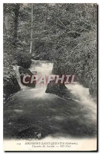 Ansichtskarte AK Sousmonts Saint Quentin Calvados Cascade du Laison