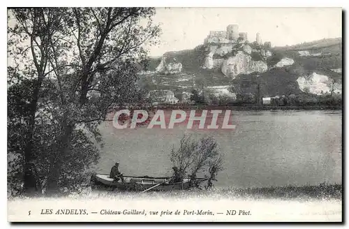 Ansichtskarte AK Les Andelys Chateau Gaillard vue prise de Port Morin