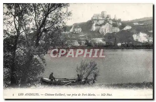 Cartes postales Les Andelys Chateau Gaillard vue prise de Port Morin