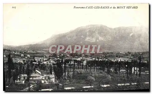 Cartes postales Panorama d'Aix les Bains et du Mont Revard