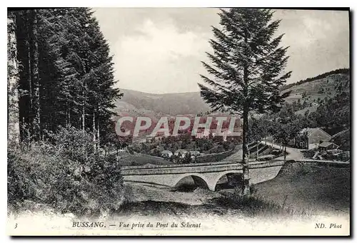 Cartes postales Bussang vue prise du Pont du Schenat
